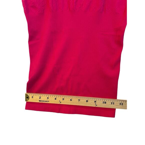 Express Y2K Vintage‎ Size M/L Pink Fitted Babydoll Cami Tank Top Rhinestone Lace - Picture 5 of 12